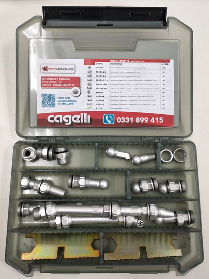 Kit snodato PIRANHA per lubrificazione