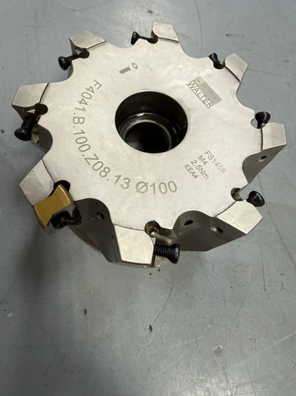 Fresa walter fissaggio meccanico d.100 Z8 compresa di 20 inserti