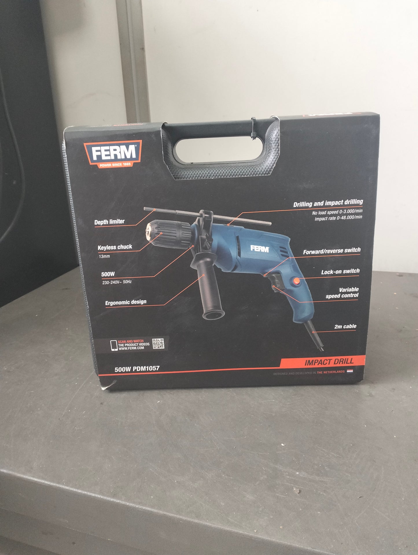 Trapano a percussione FERM - 500 W